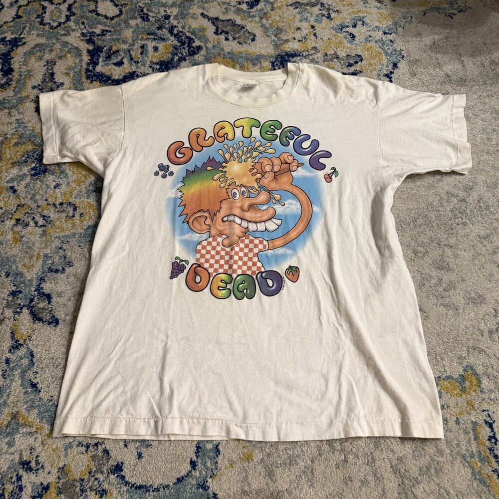 Vintage Grateful Dead Ice Cream Kid Rainbow Foot Europe 72 1994 Tee